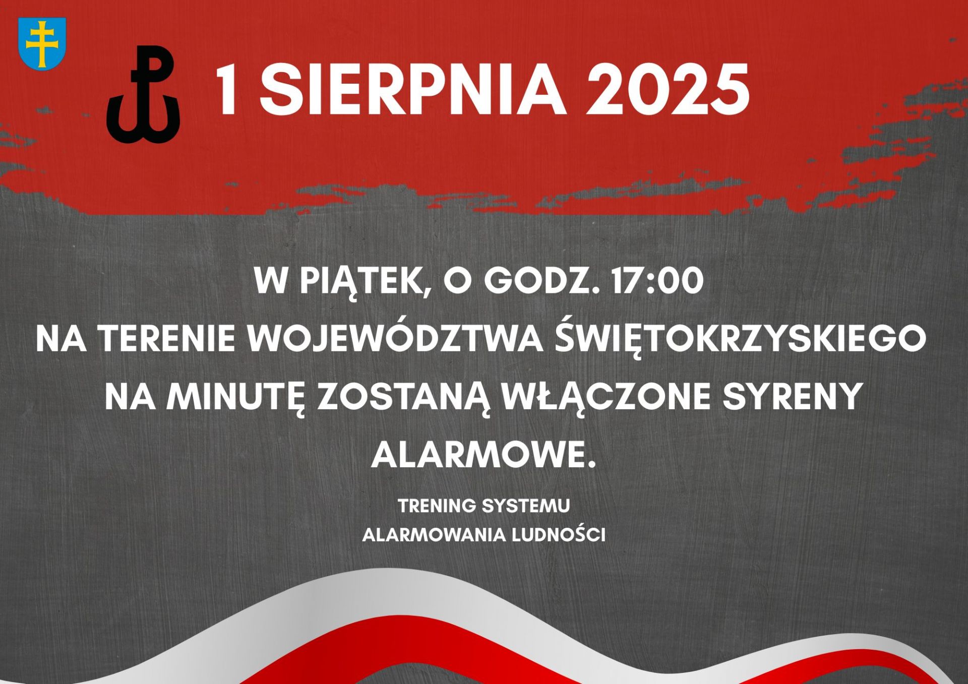 1 sierpnia o 17:00 zawyją syreny